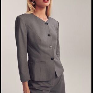MOVING SALE NWT Reformation Tailored Gray Women's Blazer Jacket